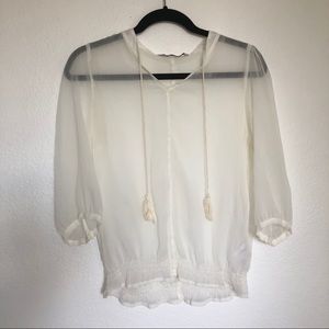 Sheer top or cover up